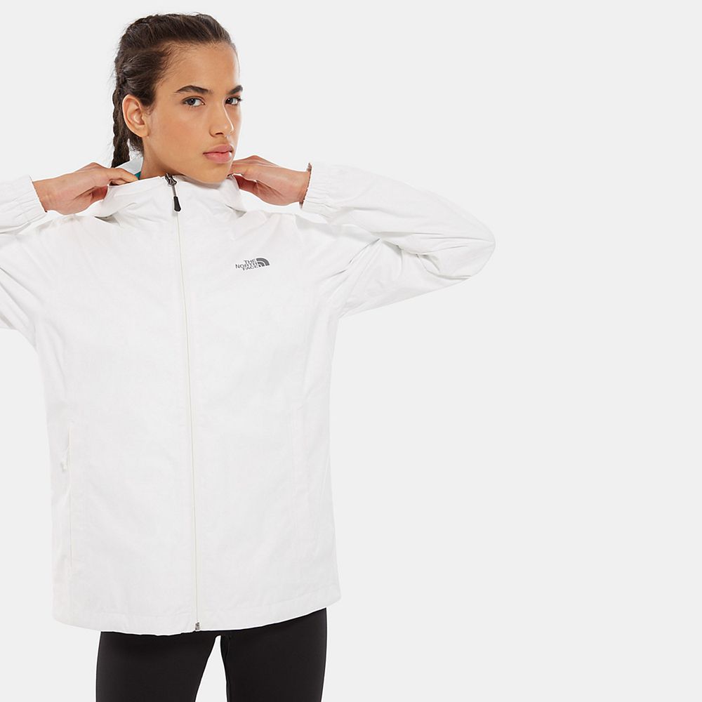 The North Face Hooded Jacket Womens Australia - The North Face Quest White / Grey Hiking (DMZ-358170